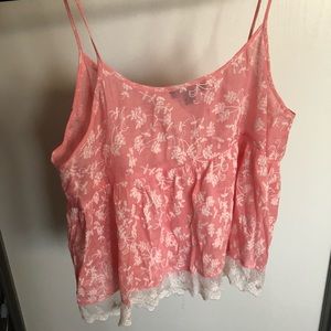 Cute pink lace top